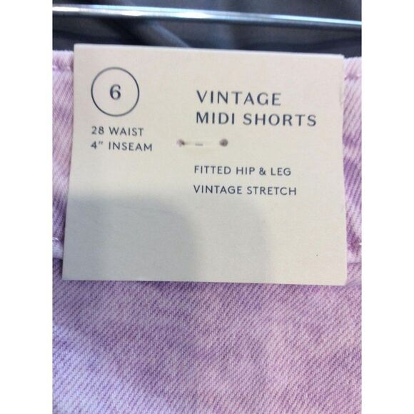 UNIVERSAL Threads Women Acid Wash Short Size 6 Lilac Acid Wash - Picture 3 of 3